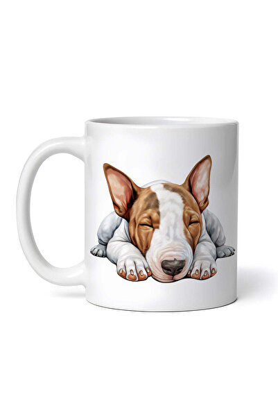 OEM Εξατομικευμένη λευκή κούπα, Bull Terrier, INOVATIX®. 330ml