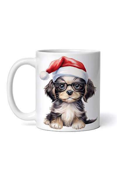 OEM Εξατομικευμένη λευκή κούπα, Christmas Dog the Lover, INOVATIX®. 330ml