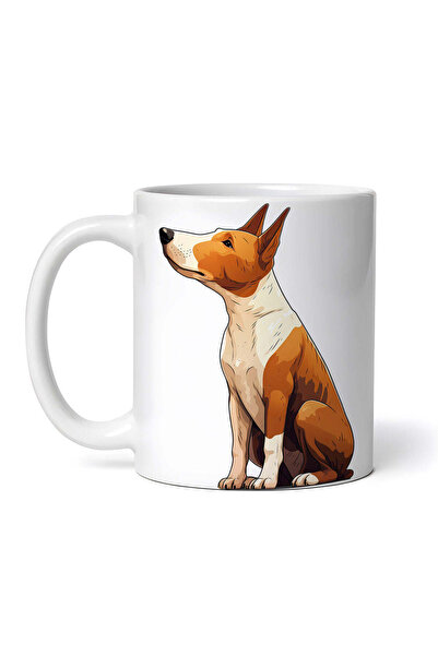 OEM Εξατομικευμένη λευκή κούπα, Σκύλος Μπουλ Τεριέ, INOVATIX®. 330ml