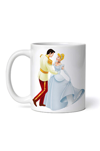 OEM Εξατομικευμένη Λευκή Κούπα, Σταχτοπούτα Χορεύει στον Χορό, Inovatix®. 330ml