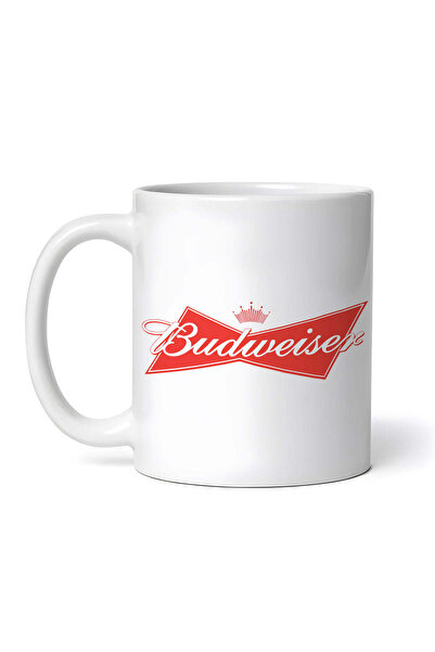 OEM Cană albă personalizată, Budweiser, INOVATIX®. 330 ml