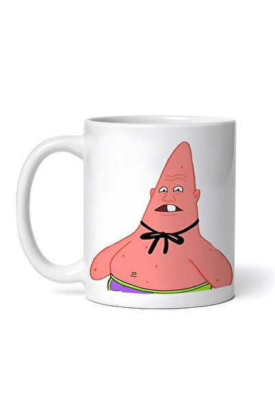 OEM Εξατομικευμένη Λευκή Κούπα, Patrick Star Meme Pinhead, Inovatix®. 330ml