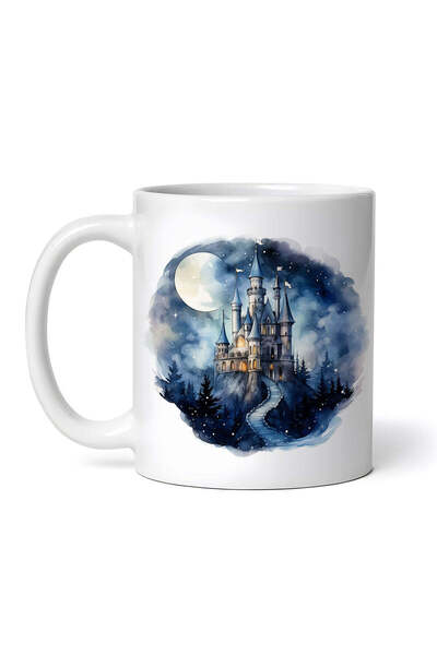 OEM Cană albă personalizată, Castelul Îngerilor, INOVATIX®. 330ml