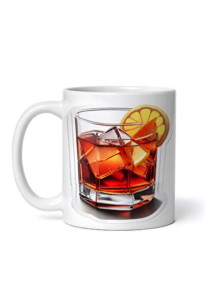 INOVATIX Personalized White Mug, Negroni Cocktail, Inovatix®. 330 ml