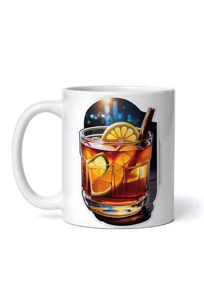 OEM Cană albă personalizată, cocktail Hot Toddy cu gheață, Inovatix®. 330 ml