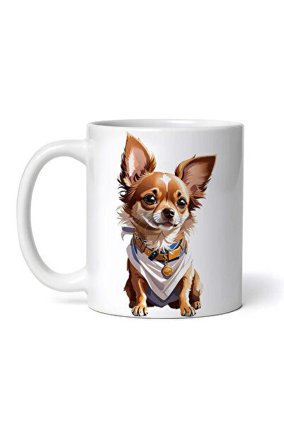 OEM Εξατομικευμένη Λευκή Κούπα, Τσιουάουα, Inovatix®. 330 ml