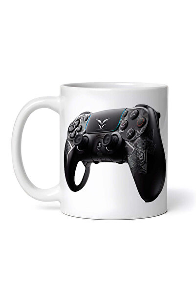 OEM Cană albă personalizată, design controler PS5 cu aripioare, Inovatix®. 33...