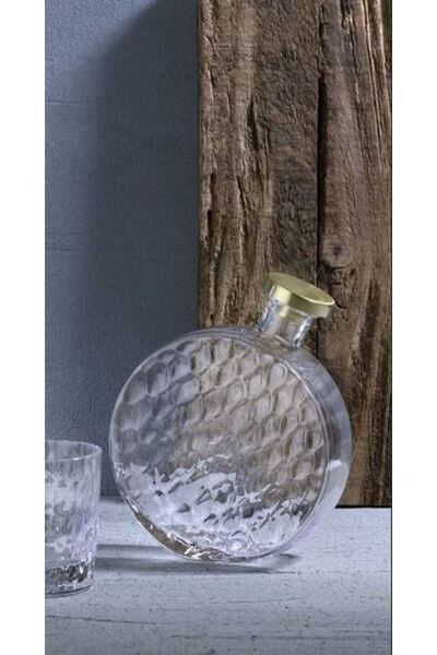 Paşabahçe Erdem Akan 'timber' Viski Şişesi 800 Cc (EL YAPIMI EĞİK CAM KARAF)