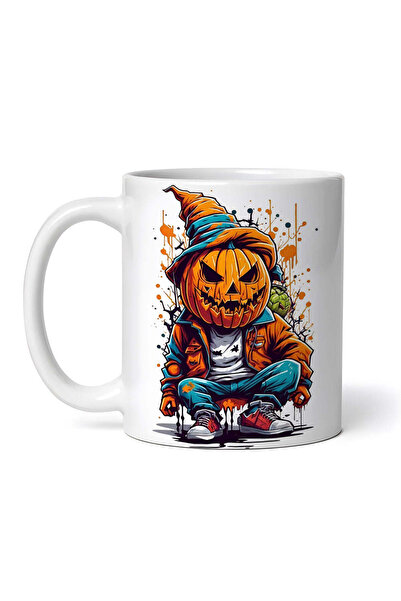 OEM Εξατομικευμένη Λευκή Κούπα, Στολή Χάλογουιν, Inovatix®. 330ml