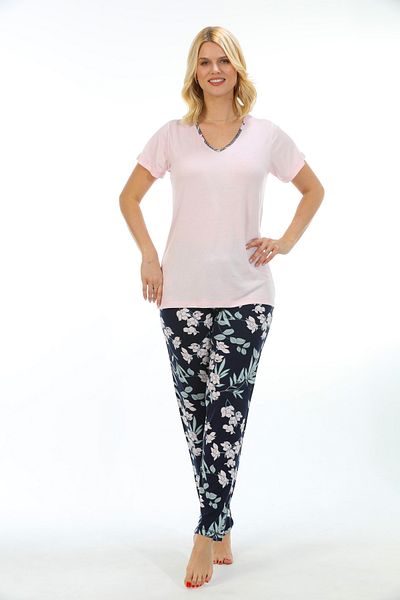 Etoile Bamboo, Flexible fabric, Short Sleeve Women's Pajamas Set 73211
