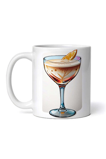 OEM Cană albă personalizată, Cocktail de coniac, INOVATIX®. 330ml