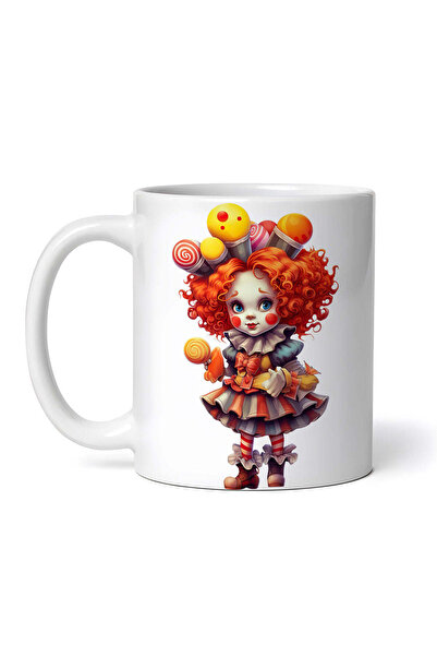 OEM Cană albă personalizată, Clovnul Aglaia, INOVATIX®. 330ml