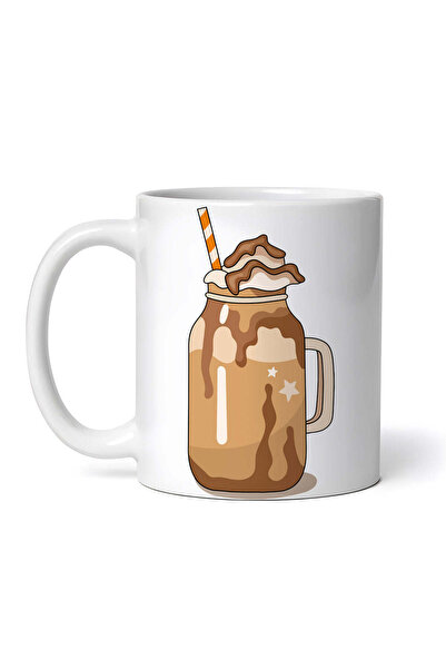 OEM Εξατομικευμένη λευκή κούπα, Cappuccino με σαντιγί, INOVATIX®. 330ml