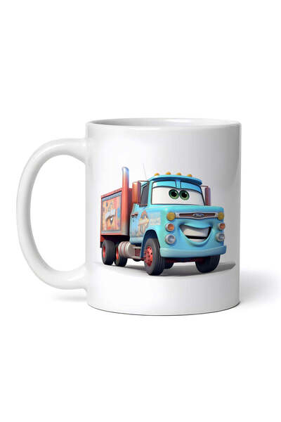 OEM Cană albă personalizată, camion Mater Road, Inovatix®. 330 ml