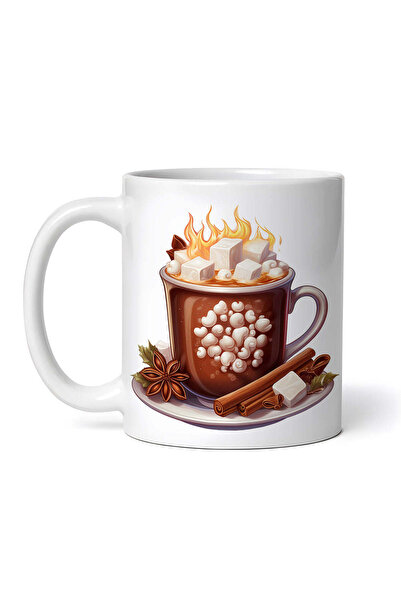 OEM Cană albă personalizată, Ciocolată Caldă Milano, INOVATIX®. 330ml