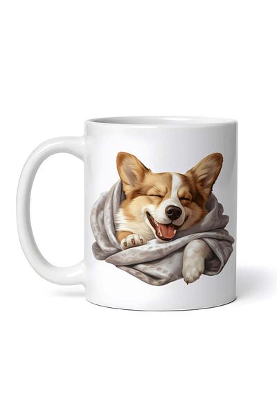 OEM Personalized White Mug, Cardigan Welsh Corgi, Inovatix®. 330 ml