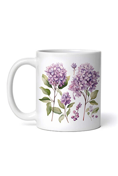 OEM Εξατομικευμένη λευκή κούπα, κλαδάκια πασχαλιάς, INOVATIX®. 330ml