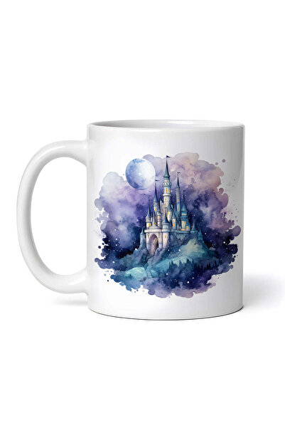 OEM Cană albă personalizată, Castel bântuit, Inovatix®. 330 ml