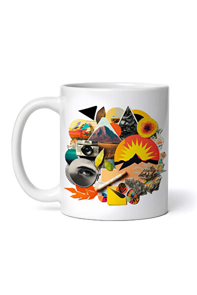 OEM Εξατομικευμένη Λευκή Κούπα, Collage Of Materials, Inovatix®. 330ml