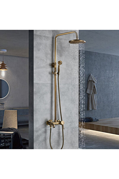 Blackswan Design Shower faucet, Blackswan, Type M39.2, antique bronze model, size 20 cm