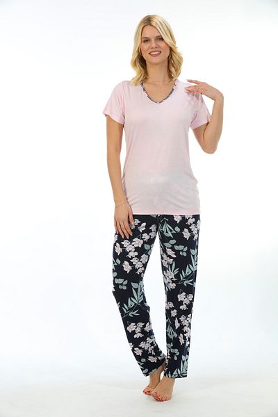 Etoile Bamboo, Flexible fabric, Short Sleeve Women's Pajamas Set 73211