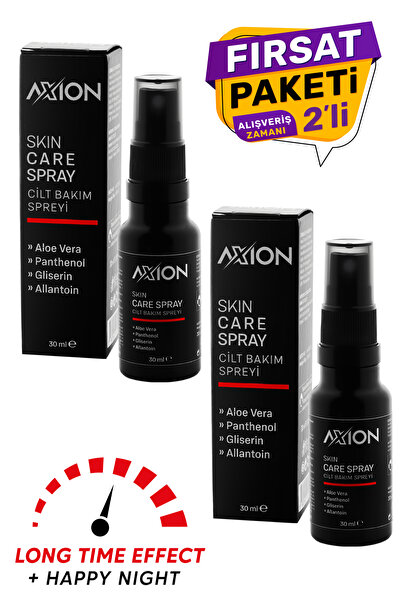 AXION Cilt Bakım Spreyi Uzun Deneyim Uzun Etki I 30 ml 2'li FIRSAT PAKETİ