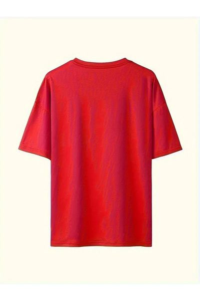 WOODROFFE Women's Style Printed Combed Cotton T-Shirt, Scuba Diver Short Tights Set Loose Combination (Tights T-Shirt Set)