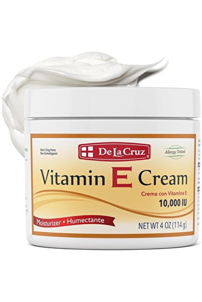 De La Cruz 10,000 IU Vitamin E Cream 4 oz.