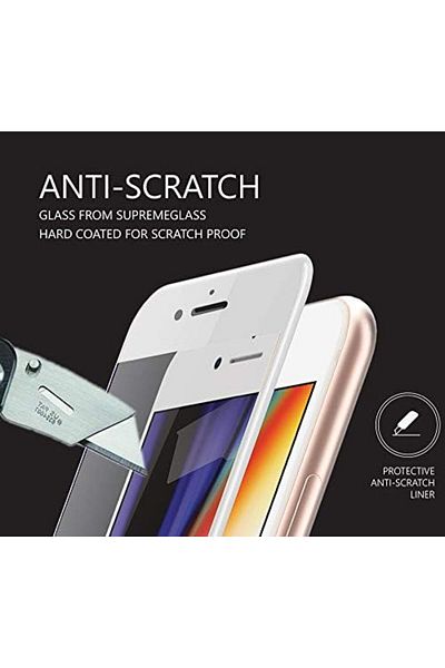 Amazingthing Amazing Thing iPhone 8 / iPhone 7 Extra Sensitive FULLY COVERED White Border Supreme Glass Screen Pr