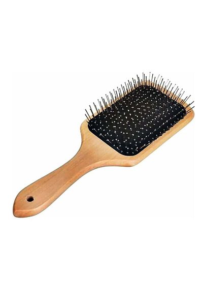 Hair System Large Square Hair Brush with Metal Bristles by Hair System