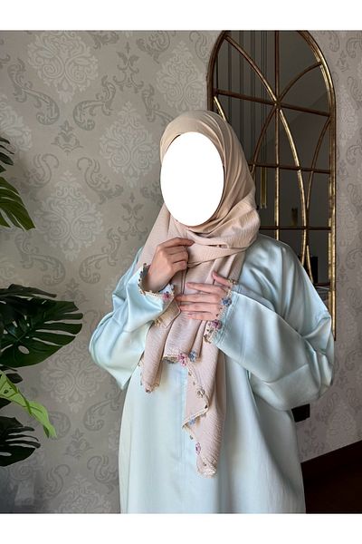 Nimet Abla Butik Hand Embroidered Prayer Robe Suit