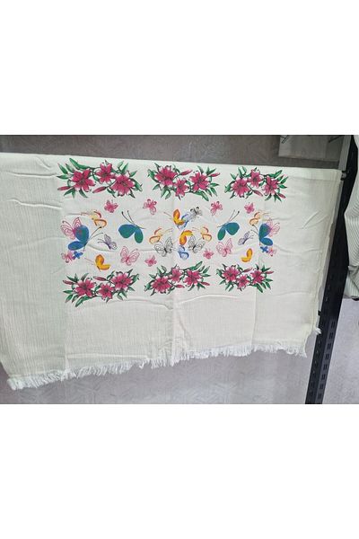 Minteks Mi̇nteks - Muslin Double Layer Peshtemal - 100% Cotton - Organic - Printed