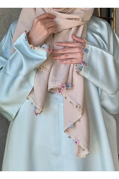 Nimet Abla Butik Hand Embroidered Prayer Robe Suit