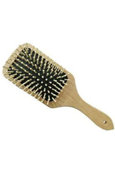 Hair System Wooden Medical Hair Brush from Hair System - Beige/Black