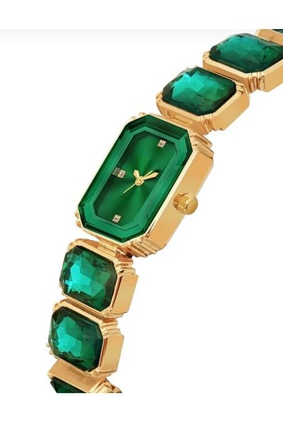 pullmarkt Emerald Green - Stone Model Series - Women's Wristwatch with Large Stone Detail
