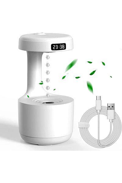 Echo Soul Echo Soul® essential oil diffuser, 800 ml for home, LED light, Anti Gravity White
