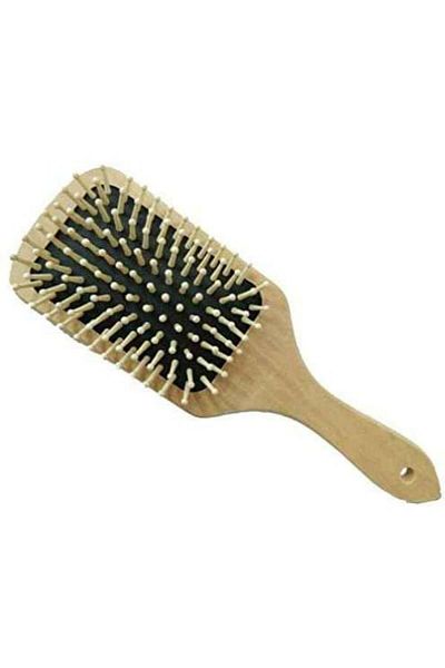 Hair System Wooden Medical Hair Brush from Hair System - Beige/Black