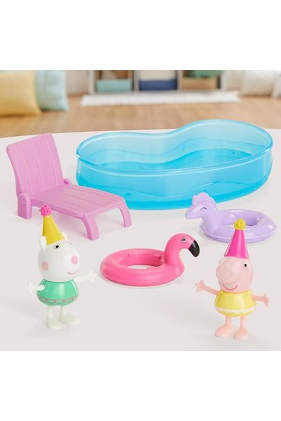 Peppa Pig مجموعة ألعاب بيبا بيج ميموريز مجموعة حفلات حمام السباحة من بيبا F9511