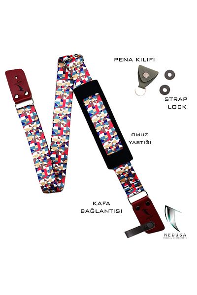 MEDUSA Distinct Sr Model Guitar and Ukulele Strap with Shoulder Pad