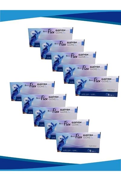 Reflex Flex 10Pcs Blue Powderless Gloves 50Pcs Small