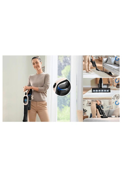 Bosch Bbs1041Rba Unlimited 10 Şarjlı Dik Süpürge Toz Pembe