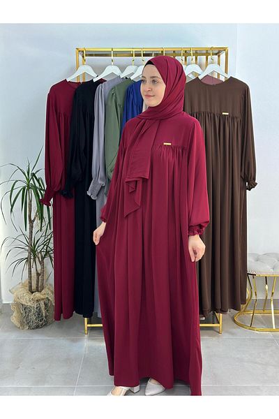 R&S modibone Robe Shawl Dress Set Hijab Abaya Bordu Against the Belt