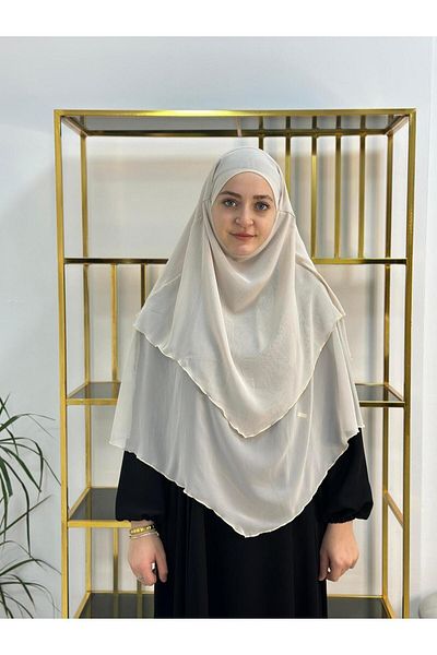 R&S modibone Hijab Chiffon Soufflé, Ready-Made Veil, Khımar, Hijab, Beige