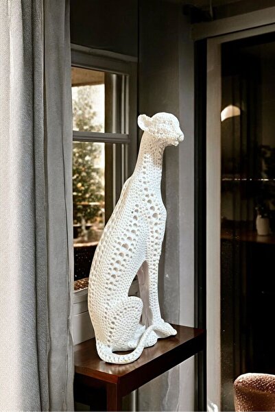 BAYRAMPASAHOBİM Ham Polyester Delikli Panter Objesi 32x13 cm