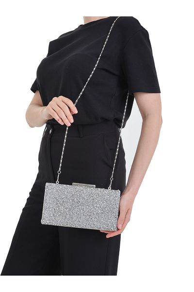 By EDUU Vertical Edge Rectangular Baguette Stone Evening Dress Bag