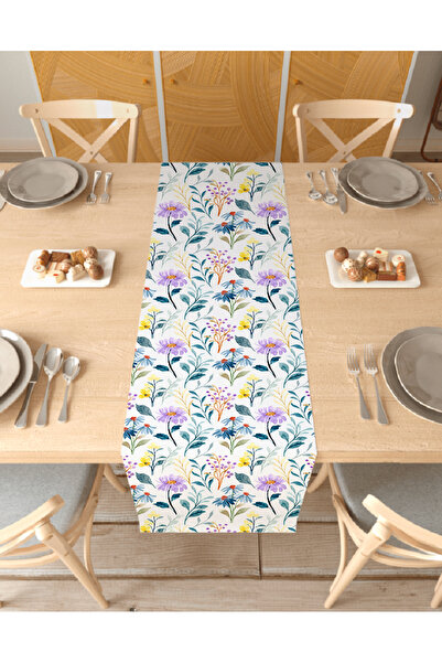 GREENDECOR زهرة البوهيمي نمط تصميم خاص عداء الرقمية المطبوعة ديكور مفرش المائ...