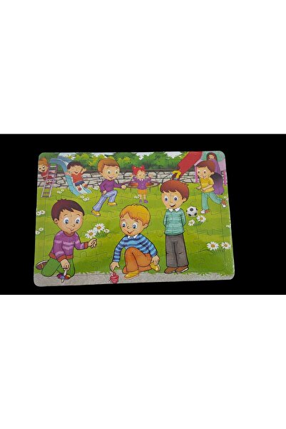 Orko Toys 4 Adet 42 Parça Puzzle Yapboz ilkokul Anaokulu Eğitici Oyun Bozyap 30 X 20 Cm