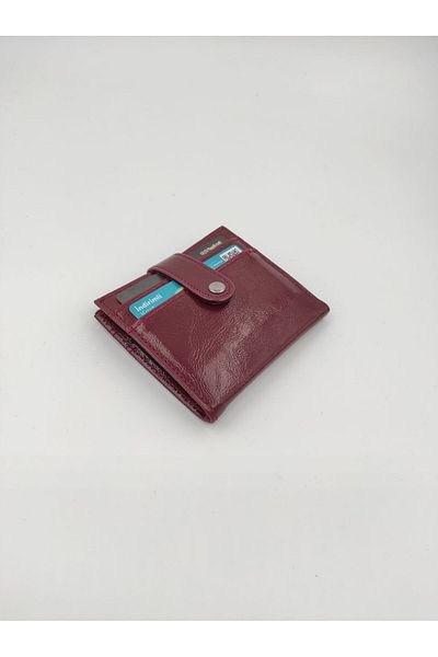 yuzuco Faux Leather Patent Leather Wallet with Money Compartment and Card Holder Stylish Wallet