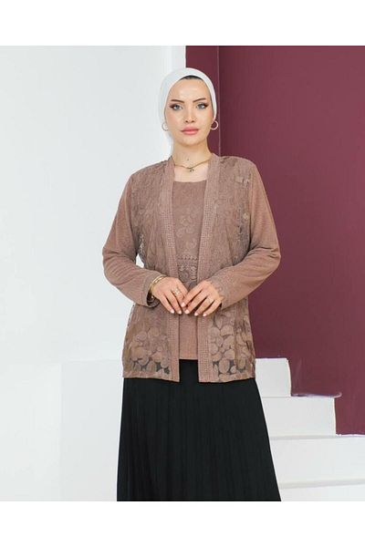 Tebrikler tekstil Women Evening Dress Blouse Model N0026