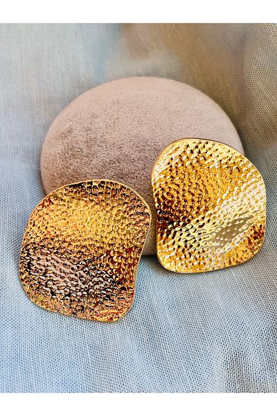COCOSH TAKI Gold Color Modern Special Design Evening Dress Earrings